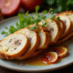 Assiette de foie gras en terrine avec brioche et fruits